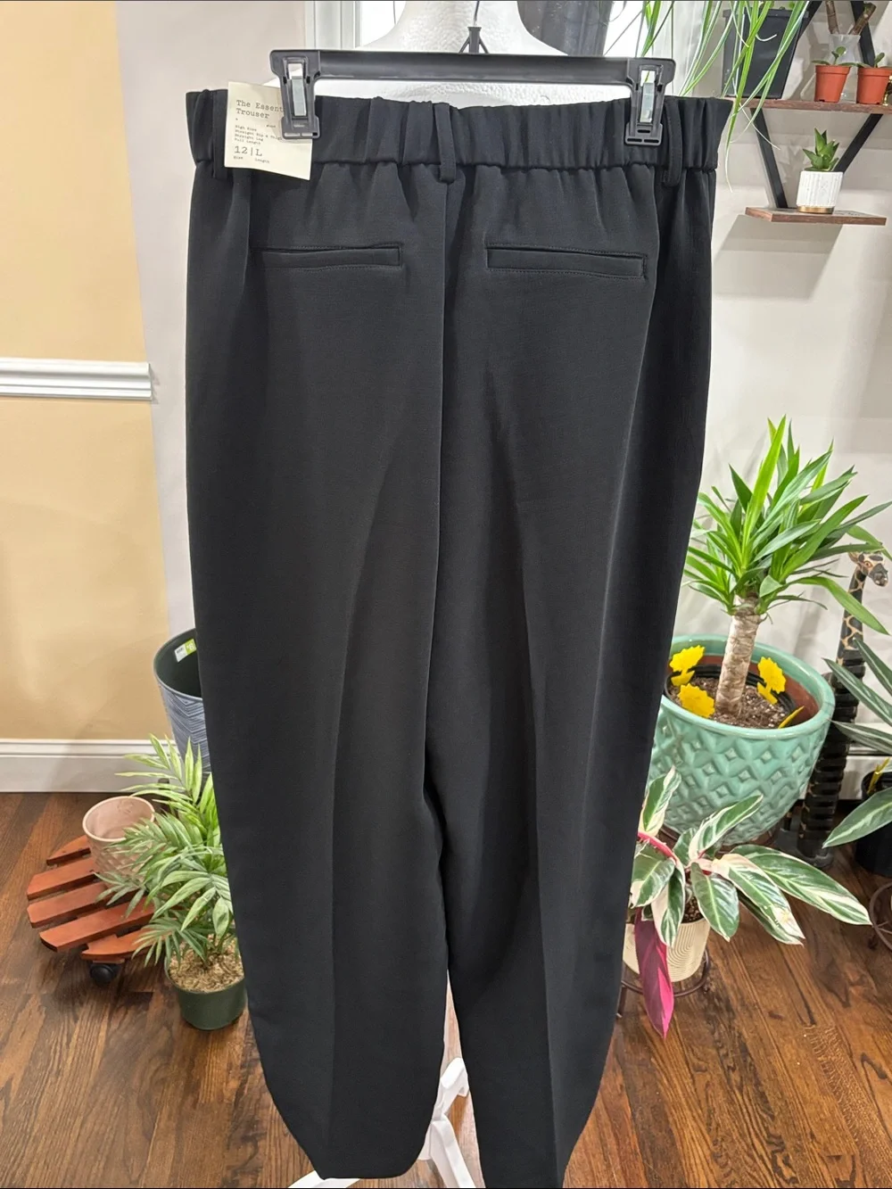 A New Day signature crepe essential Black High-Waist trousers size 12 - Picture 5 of 6